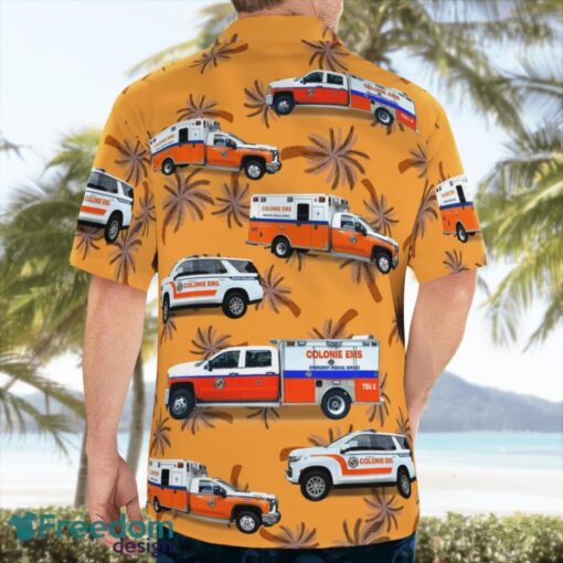 Colonie EMS Department 3D Summer Aloha Hawaiian Shirt Product Photo 2