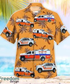 Colonie EMS Department 3D Summer Aloha Hawaiian Shirt Product Photo 3