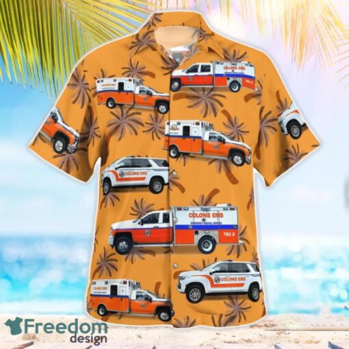 Colonie EMS Department 3D Summer Aloha Hawaiian Shirt Product Photo 3