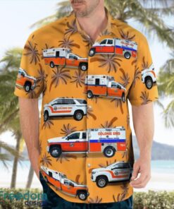 Colonie EMS Department 3D Summer Aloha Hawaiian Shirt Product Photo 4