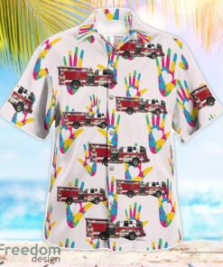 Colorado, West Metro Fire Rescue, World Autism Awareness Day Aloha Hawaiian Shirt Product Photo 3