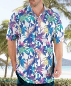 Colourful Exotic Pattern With Palm Hawaiian Shirt Beach Summer Shirt Product Photo 2