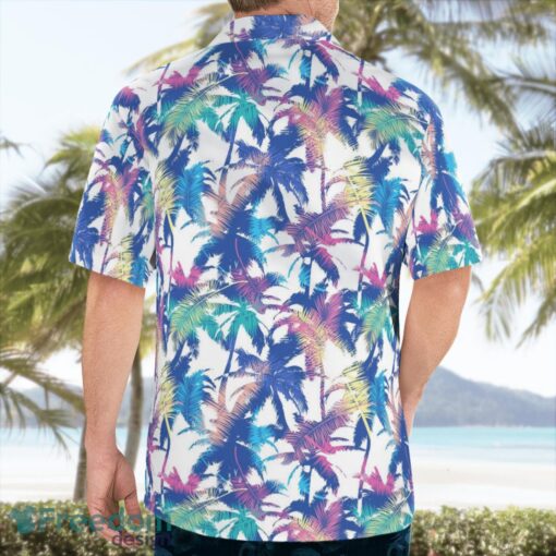 Colourful Exotic Pattern With Palm Hawaiian Shirt Beach Summer Shirt Product Photo 3