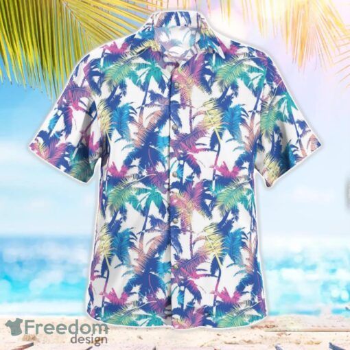 Colourful Exotic Pattern With Palm Hawaiian Shirt Beach Summer Shirt Product Photo 1