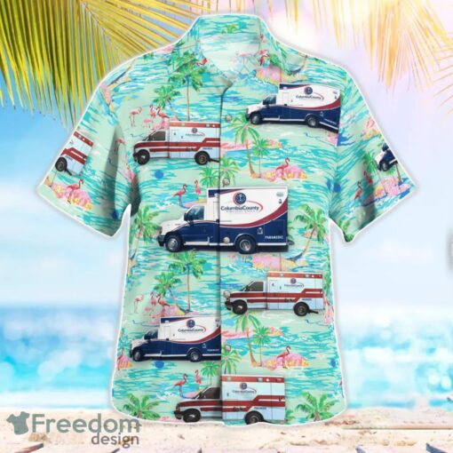 Columbia County Ambulance Service Beach Hawaiian Shirt Gift For Summer Holiday Product Photo 3