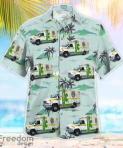 Columbia County Emergency Medical Services EMS (Florida) 3D Summer Aloha Hawaiian Shirt Product Photo 2