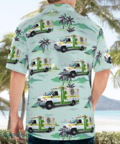 Columbia County Emergency Medical Services EMS (Florida) 3D Summer Aloha Hawaiian Shirt Product Photo 3