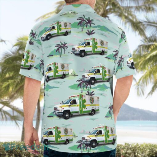 Columbia County Emergency Medical Services EMS (Florida) 3D Summer Aloha Hawaiian Shirt Product Photo 3