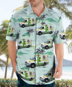 Columbia County Emergency Medical Services EMS (Florida) 3D Summer Aloha Hawaiian Shirt Product Photo 4