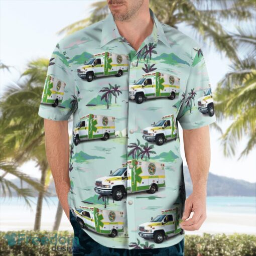 Columbia County Emergency Medical Services EMS (Florida) 3D Summer Aloha Hawaiian Shirt Product Photo 4