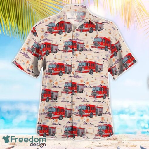 Columbus Division Of Fire, Ohio Fire Engine Hawaiian Shirt Beach Summer Shirt Product Photo 2