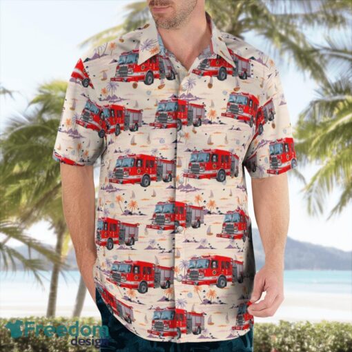 Columbus Division Of Fire, Ohio Fire Engine Hawaiian Shirt Beach Summer Shirt Product Photo 3