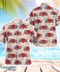 Columbus Division Of Fire, Ohio Fire Engine Hawaiian Shirt Beach Summer Shirt