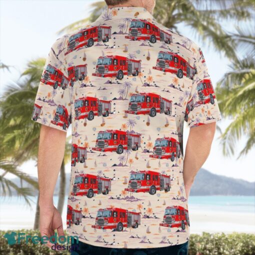 Columbus Division Of Fire, Ohio Fire Engine Hawaiian Shirt Beach Summer Shirt Product Photo 4