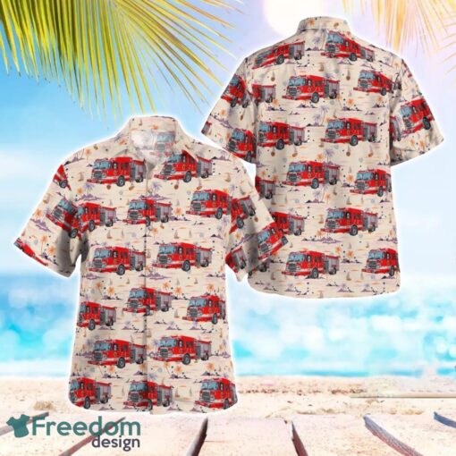 Columbus Division Of Fire, Ohio Fire Engine Hawaiian Shirt Beach Summer Shirt Product Photo 1