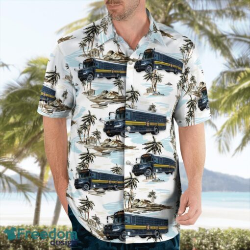 Columbus, Ohio, Franklin County Sheriff's Office Bus Hawaiian Shirt Summer Beach Shirt Product Photo 3