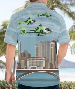 Columbus, Ohio, MedFlight Airbus Helicopters H130 T2 Aloha Hawaiian Shirt Product Photo 2