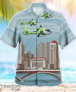 Columbus, Ohio, MedFlight Airbus Helicopters H130 T2 Aloha Hawaiian Shirt Product Photo 3