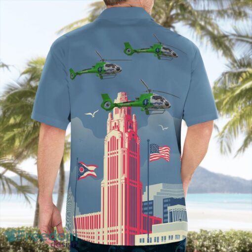 Columbus, Ohio, MedFlight Eurocopter EC 130B4 Beach Hawaiian Shirt Product Photo 2