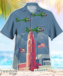 Columbus, Ohio, MedFlight Eurocopter EC 130B4 Beach Hawaiian Shirt Product Photo 3