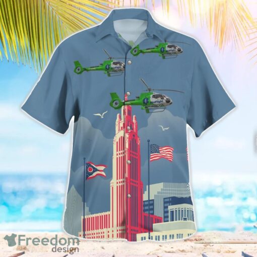 Columbus, Ohio, MedFlight Eurocopter EC 130B4 Beach Hawaiian Shirt Product Photo 3