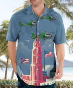 Columbus, Ohio, MedFlight Eurocopter EC 130B4 Beach Hawaiian Shirt Product Photo 4