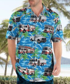 Connecticut, Berlin Fire Department Hawaiian Shirt Summer Beach Shirt Product Photo 4