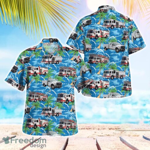 Connecticut, Berlin Fire Department Hawaiian Shirt Summer Beach Shirt Product Photo 1