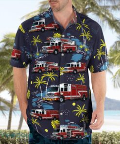 Connecticut, Bolton Fire Department Beach Hawaiian Shirt Summer Gift Product Photo 4