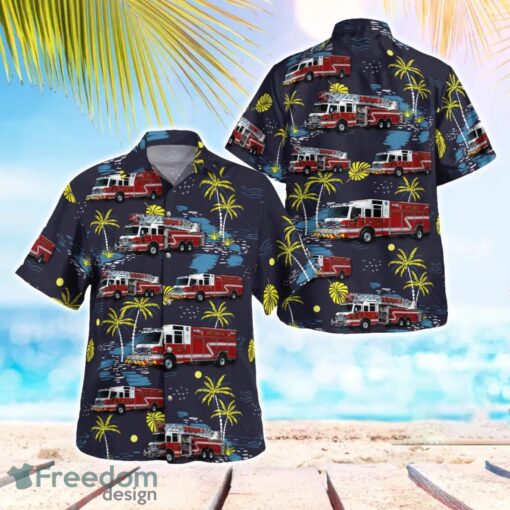 Connecticut, Bolton Fire Department Beach Hawaiian Shirt Summer Gift Product Photo 1