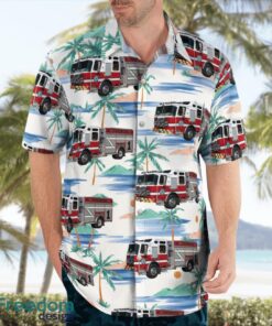 Connecticut, Ridgefield Fire Department Summer Hawaiian Shirt For Men Women Product Photo 3