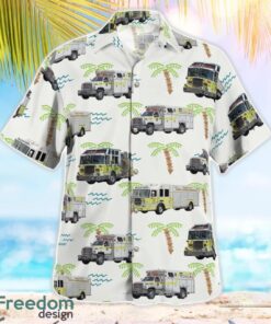 Copiague, New York, Copiague Hook Ladder & Rescue Co Summer Hawaiian Shirt For Men Women Product Photo 2