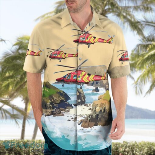 Cornwall Air Ambulance AgustaWestland AW-169 3D Summer Aloha Hawaiian Shirt Product Photo 4