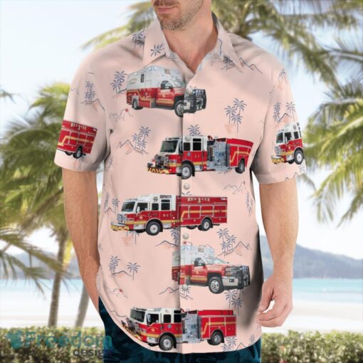 Corpus Christi, Texas, Corpus Christi Fire Department Aloha Hawaiian Shirt Product Photo 3