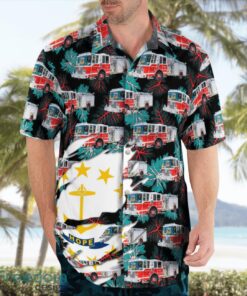 Cranston Fire Department Station 2 Rhode Island Hawaiian Shirt Beach Shirt Summer Holiday Gift Product Photo 3