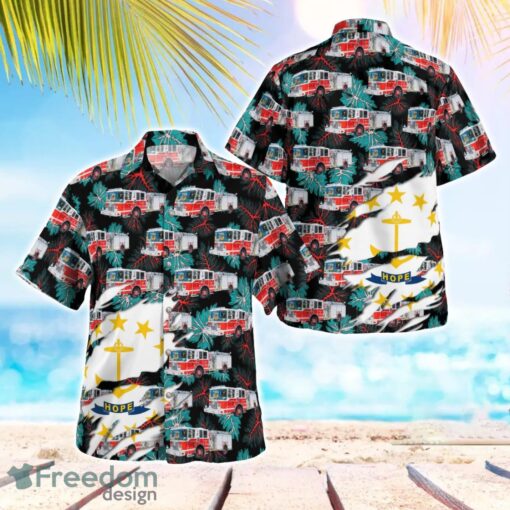 Cranston Fire Department Station 2 Rhode Island Hawaiian Shirt Beach Shirt Summer Holiday Gift Product Photo 1