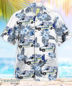 Cross Plains Area EMS 3D Summer Aloha Hawaiian Shirt Product Photo 3