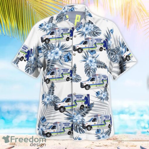 Cross Plains Area EMS 3D Summer Aloha Hawaiian Shirt Product Photo 3