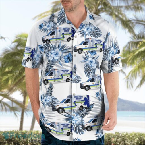 Cross Plains Area EMS 3D Summer Aloha Hawaiian Shirt Product Photo 4