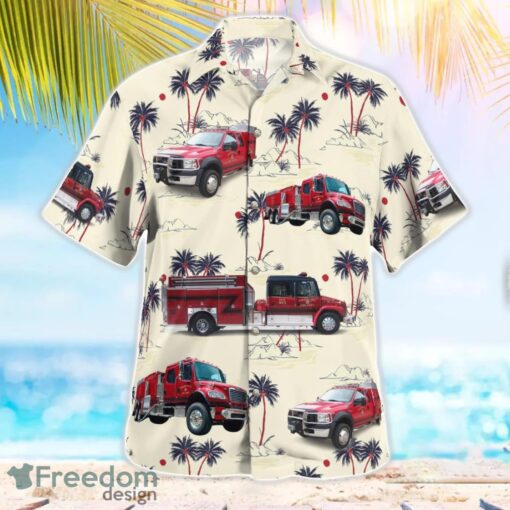 Crothersville-Vernon Township Fire Dept. 3D Hawaiian Shirt Product Photo 2