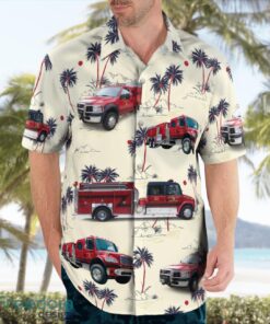 Crothersville-Vernon Township Fire Dept. 3D Hawaiian Shirt Product Photo 3