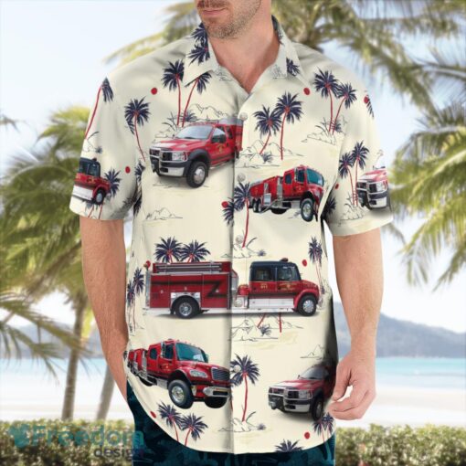 Crothersville-Vernon Township Fire Dept. 3D Hawaiian Shirt Product Photo 3