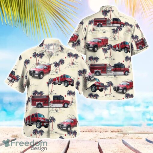 Crothersville-Vernon Township Fire Dept. 3D Hawaiian Shirt Product Photo 1