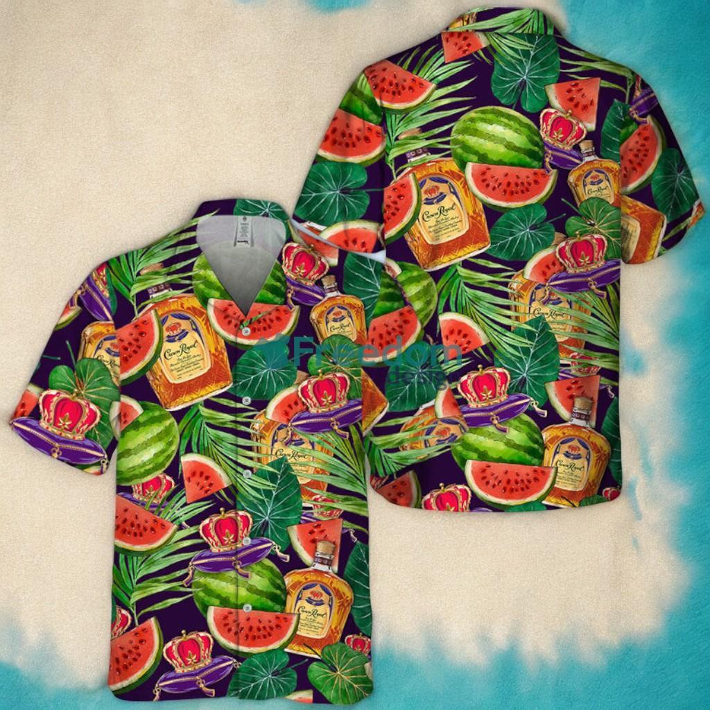 Crown Royal Watermelon Tropical Aloha Hawaiian Shirt image Crown Royal Watermelon Tropical Aloha Hawaiian Shirt Product Photo 1