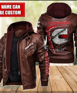 Cummins 2D Leather Jacket For Men Custom Name Special Gift Ideas Product Photo 2