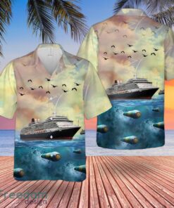 Cunard Line MS Queen Victoria (QV) Summer Hawaiian Shirt