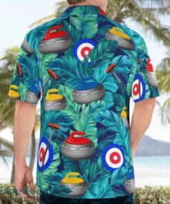 Curling Tropical 3D Hawaiian Shirt Product Photo 2