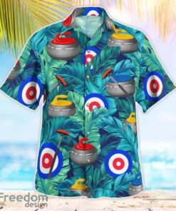 Curling Tropical 3D Hawaiian Shirt Product Photo 3