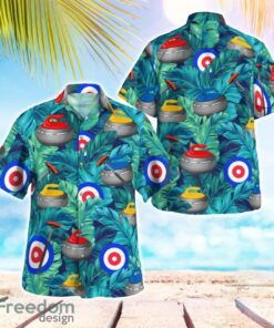 Curling Tropical 3D Hawaiian Shirt