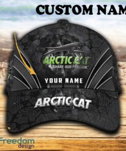 Custom Name Arctic Cat Car 3D Hat And Cap Black New Trending All Over Printed For Fans Gift